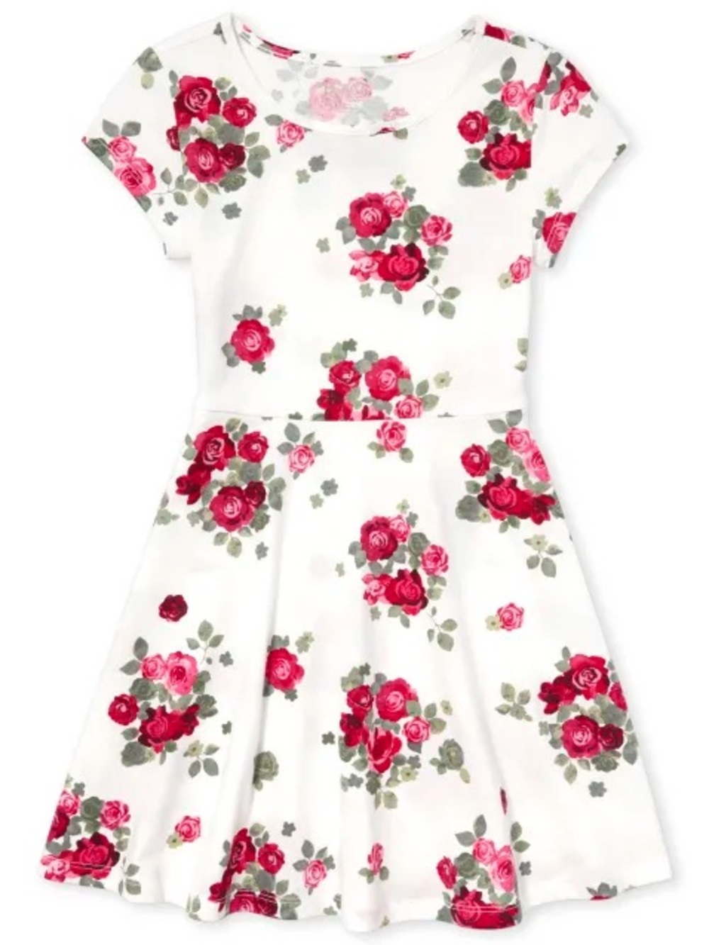 Used! The Children's Place Girls Print Skater Dress10/12 - Picture 1 of 6